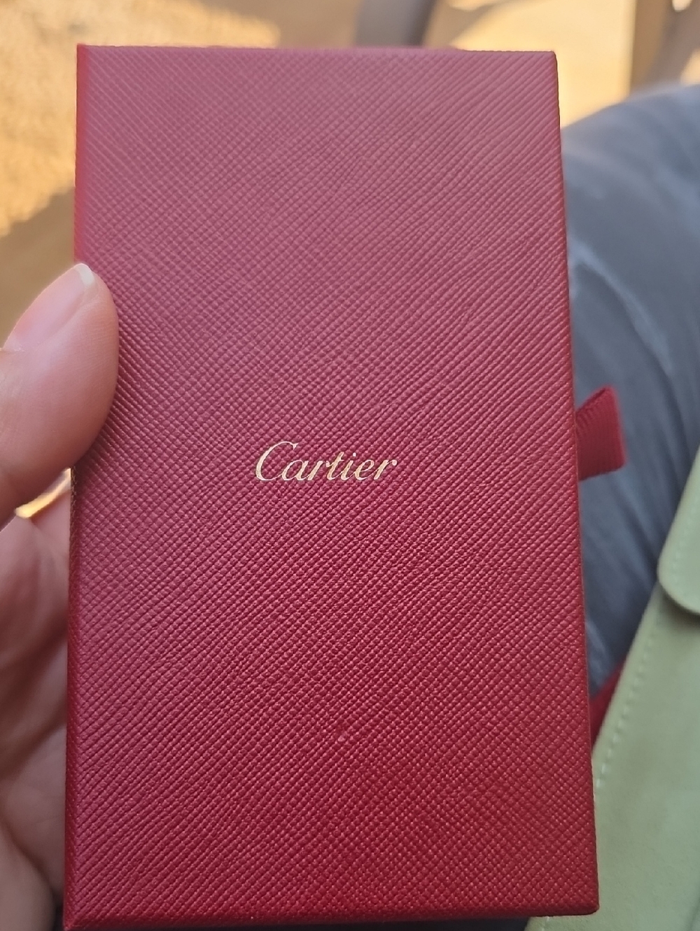 Cartier Red Box with Gold Logo - Jewelry Cleaner With Brush And Duster